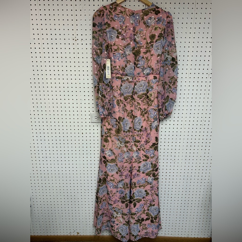 Eliza J Pink Floral Long Sleeve Maxi Dress - Picture 2 of 9